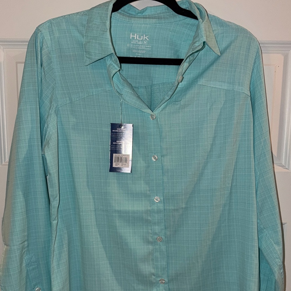 Huk Aqua Long Sleeve Shirt - Picture 2 of 5